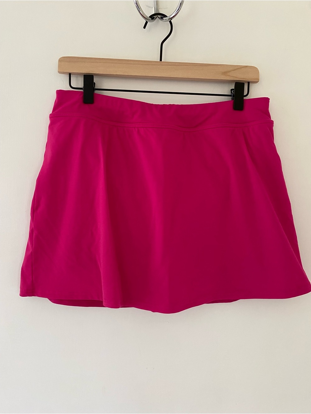 Lands' End Hot Pink Swim Skirt Bikini Bottom Modest Size 10